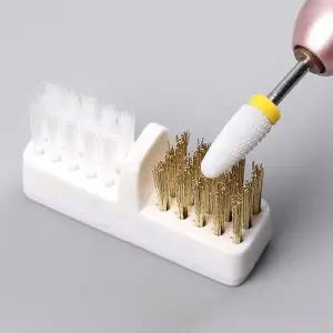 호환 구리 와이어 네일 드릴 비트 연마 헤드 청소 브러시 먼지 제거 부드러운 머리 도구