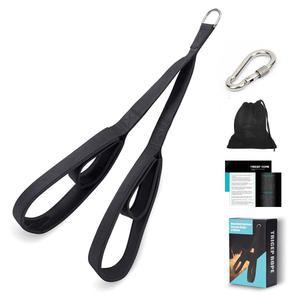 삼두 스트랩 풀다운 로프 바벨 헬스 그립 케이블