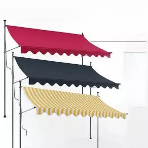 어닝 무타공 차양막 비가림막 캐노피 방수 개폐식 천을 상가 출입문 현관 천막