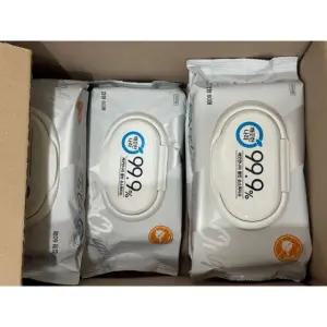 깨끗한나라 99.9% 클린 손소독 물티슈 캡형 60매, 24개