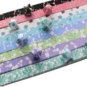 400성급 행운의 별 종이 오리가미 DIY 수제 공예지 스트립 Q969