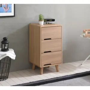 실용 디자인 3단 소형 수납 서랍장(40cm 5컬러) 침대 속깊은 거실 빈티지
