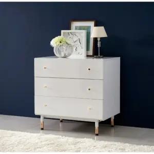 심플 골드손잡이 3단 LPM 서랍장800(3색) 침대 소품 깊은 예쁜 앤티크 멀티