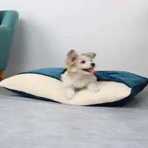 강아지 침낭 반려견 쿠션 담요 따뜻한 캠핑용 보온 세탁