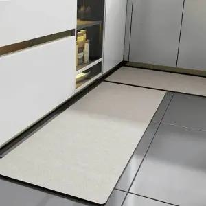 [골드스마일]주방발매트 발매트 물세탁 규조토 베이지 2종세트