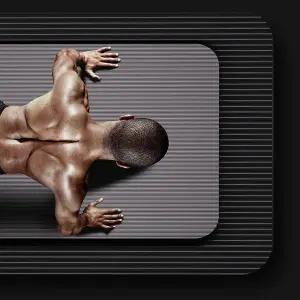 [콩심팥심]15mm두께 NBR 요가매트 운동 휘트닉스 200cmx90cm 줄넘기매트