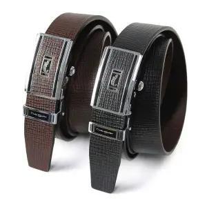 [골드스마일]TCB02 국내제작 소가죽 악어패턴 자동 남성 정장벨트