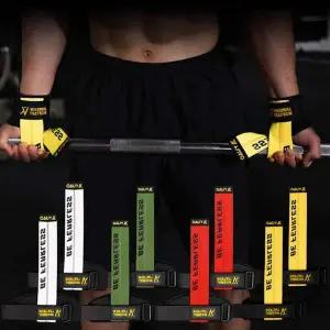 4컬러 스포츠 헬스 바벨 아령 고정 스트랩 보조장비