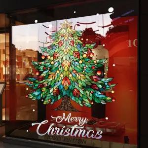 윈도우 스티커 겨울 크리스마스 크리스마스윈도우스티커 유리창 겨울느낌 창문벽 홈데코 트리