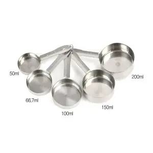 휴대용 스텐 계량컵 5종세트도구 스푼 양면