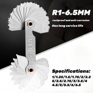 고정밀 R1 필렛 볼록 도구 반경 플레이트 오목 외부 내부 템플릿 측정 게이지