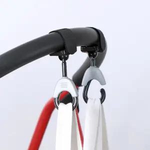 유모차 가방 후크 걸이 2P 악세사리 2중안전고리 차량용이 2고리