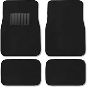 카커버 프리미엄 차량 매트 4종 비닐 힐 패드 블랙 카펫 운전석 및 뒷좌석 포함