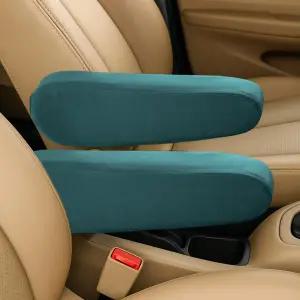 2PCS 자동차 앞좌석 팔걸이 커버 부드러운 탄성 원단 보호대 교체 SUV 트럭을 위한 범용 편안한 차량 내부