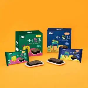 푸드케어클레 푸드케어 쑥쑥 클레 아이 첫 김 4BOX(40개입) 무조미 조미