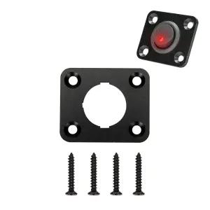 자동차 트럭 해상 보트 RV 차량용 스위치 패널 원형 12볼트 알루미늄 방수 로커 1방향