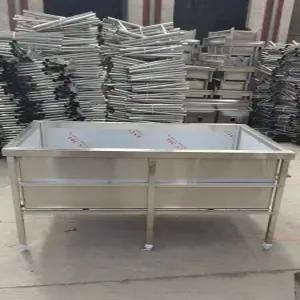 이동식 사각 수조 야외 물 업소용 산업용 물탱크 농업용 배수구멍 워터 청소 양식장 카트