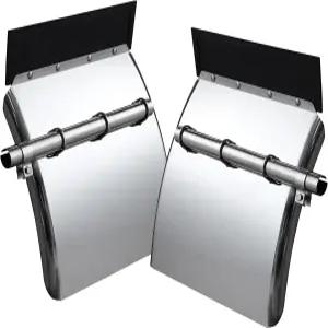 스테인리스 스틸 쿼터 펜더 세트(24 x24 ) 세미 트럭.블랙 마운팅 튜브 포함.