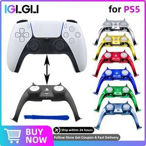 플스호환 용 게임 패드 조이스틱 핸들 장식 스트립 교체 컨트롤러 쉘 액세서리 DIY 크롬 커버