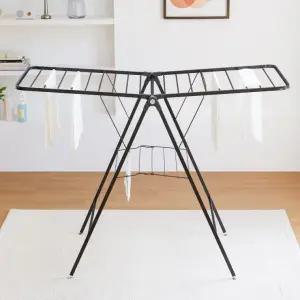 Y자 특대 니드 크림 고급형 차콜 빨래건조대