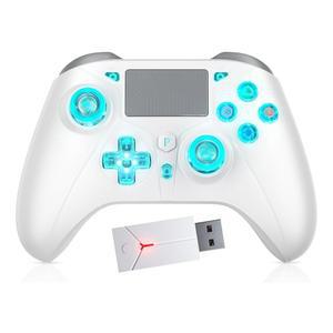 PS5 컨트롤러용 무선, / PS4 PC iOS 스위치와 호환, 1000mAh 배터리, 조절 가능한 터보, 듀얼 쇼크 진동, 6축 모션 센서, PlayStation 5 3.5mm 헤드폰