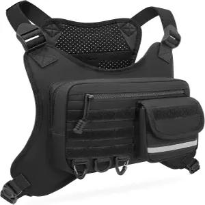 남성 여성용 OKLLY 가슴 가방 야외 스포츠 러닝 조끼 달리기 자전거 타기 하이킹 운동 여행용 팩