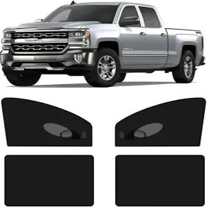 쉐보레/쉐보레 실버라도 1500 2500 3500 크루 캡 트럭 2019-2025 픽업 캠핑 4도어 벌레 모기장 전면 및