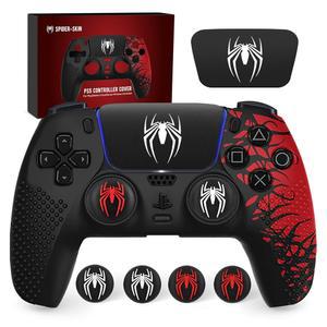 PS5 컨트롤러용 다노 미끄럼 방지 실리콘 스킨, 컨트롤러 액세서리, 터치 패드 스티커가 있는 플레이스테이션 5 컨트롤 그립용 소프트 보호 커버 케이스