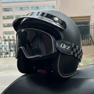 오픈페이스 헬멧 라이더 바이크 성인용 레트로 오토바이