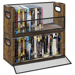 PUTNATRUE DVD / 블루레이 저장 랙, 2팩 DVD 홀더로 최대 56장의 DVD를 보관할 수 있습니다(각각 28장). CD, 비디오 게임 케이스, VHS 탭, 음악 및 영화 디스크 데스크탑 정리함에도 사용 가능한 스태커블 DVD 타워