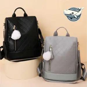 모던 스타일 마름모 패턴 여성 백팩 세련된 패션백팩 여성용백팩 데일리백팩 여대생백팩