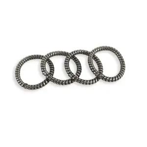 헤어끈 스프링머리끈 회색 집게핀 심플악세사리 은은한무광 감성악세사리