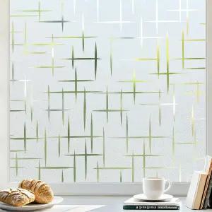 래빗구 윈도우 프라이버시 필름 프로스팅 유리 장식용 접착 자외선 차단 스테이크 욕실 스티커 접착식