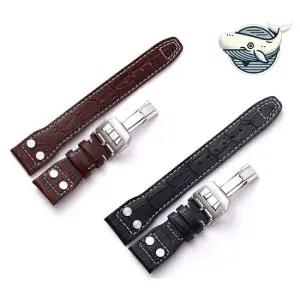 세련된 가죽 손목시계 스트랩 22mm 롤렉 스 까르 띠에 포르투기저