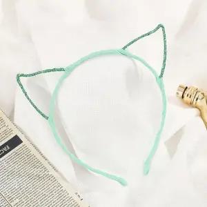 고양이귀 헤어밴드 민트 여성 얇은 여름 머리띠 슬림 앞머리고정 세안 얇은 무광 남녀공용