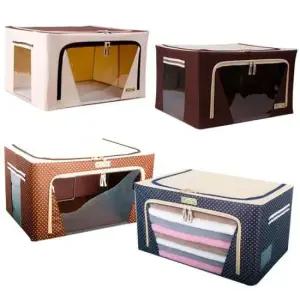 4가지색상 깔끔한 대용량리빙박스 66L 2P