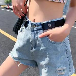 [콩심팥심]바지 허리 편한 사이즈 조절 노버클 밴딩벨트 허리띠