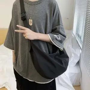 데일리 크로스백 하프문백 캔버스백 학생가방 호보백