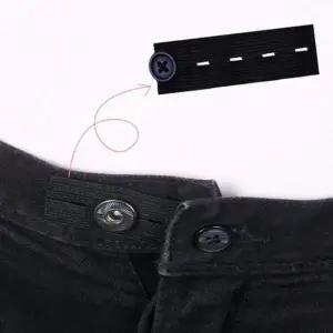바지 허리늘리기 단추 허리늘리기밴딩-블랙 셀프수선 슬랙스 사이즈조절 안맞는 셀프수선