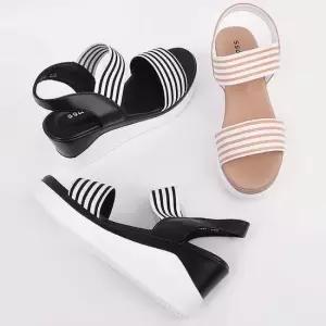 여성 여름 웨지샌들 밴딩 스트랩 가벼운 쌈지샌달 여성샌들 여자샌들 여성슬리퍼