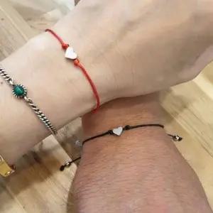 하트 커플 줄 매듭 소원 팔찌 발찌 발찌 커플 소원 프리마켓