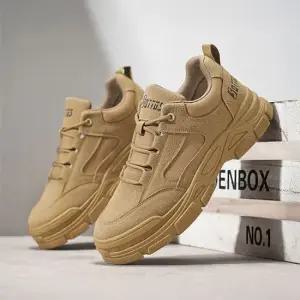남자 어글리슈즈 베이지 스니커즈 데일리 운동화 스트릿패션 두꺼운창 남친룩신발