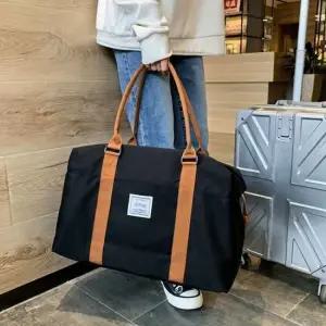 캔버스 보스턴백 여행보조가방 탄탄한쉐입 캐리어결합 넉넉한수납 여행가방