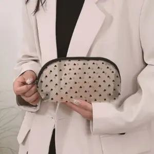 다용도 휴대용 반원형 통기성 매쉬 소지품 파우치 가방파우치 미니파우치 망사파우치