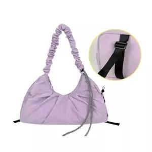 주름 빅숄더백 나일론가방 여성 나들이 보스턴가방