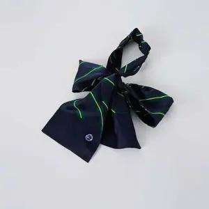 TBZ 교복몰 그린옐로우라인 넥타이 스카프 (현대고)