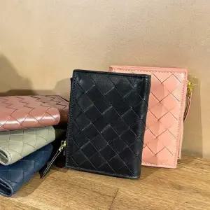 소가죽 위빙 반지갑 여자 캐주얼 지갑 데일리 선물 소가죽지갑 위빙지갑 캐주얼지갑