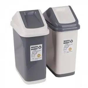 스윙타입 직사각 휴지통-15L 색상랜덤_23298383