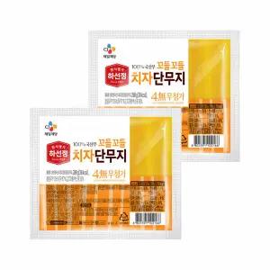 하선정 4無 꼬들꼬들 단무지 200g x2개