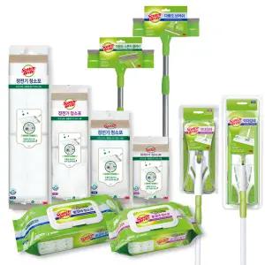 3M 막대걸레 청소포 청소용품 물걸레 정전기 청소포 테이프 클리너 퀵스위퍼 클립형 리필 세트